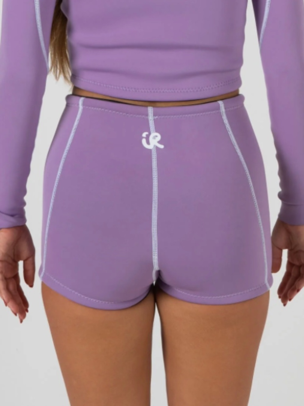 Inner Relm Small S lavender wetsuit shorts bikini bottoms